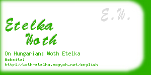 etelka woth business card